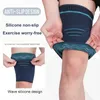 Ginocchiere Gomitiere 1pc Anti-sudore Anti-scivolo Scaldamuscoli Morbido Traspirante Compressione Protezione per coscia Coprigambe Abbigliamento sportivo