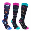 5 st strumpor Hosiery Compression Socks Women Medical Nursing Socks Sport Socks Compression Strumpor Edem Diabetes Varicose Vener Running Socks Z0221