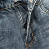 Mäns jeans Löst fit mäns harembyxor sträcker retro blå baggy för män kläder manliga denim byxor i full längd vårhöst