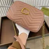 Crossbody 가방 여성 Luxurys 디자이너 어깨 가방 지갑 핸드백 패션 Marmont 여성 크로스 바디 카메라 G 가방 핸드백 지갑 23cm