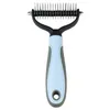 Animaux de compagnie outils de beauté coupe-noeud de fourrure chien toilettage outil de rejet Pet chat épilation peigne brosse Double face produits pour animaux de compagnie SN670