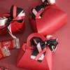 Gift Wrap Leather Favor Sac avec écharpe pour la fête de mariage Décoration de Pâques Baby Shower Ramadan Eid Mubarak Candy Cosmetics Cawerding Packaging 230221