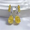 Valioso topázio brinco parafuso prisioneiro real sterling sier moda casamento diamante brinco para mulheres promessa jóias de noivado