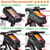 Sacoches Sacs WILD MAN Support de téléphone de vélo Étui étanche Cadre de route de montagne Tube supérieur avant Guidon de vélo Accessoires VTT 230222