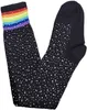 5 adet çorap çorap sıkıştırma çorapları seksi kadınlar diz çorapları pamuk çorap çizgili desen yüksek tüp rhinestone kulüp partisi siyah çorap z0221