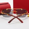 Neue Designer-Sonnenbrille für Männer und Frauen, luxuriöse Sonnenbrille mit vergoldetem quadratischem Rahmen, Outdoor-Straßenparty, Retro-Modebrille, polarisierte Brille, Panther-Sonnenbrille