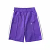 Palmas de grife Shorts masculinos femininos anjos curtos estampados com letras listras pretas e brancas retrô casual elástico calças esportivas shorts de cinco pontos calças de praia