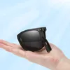 Lunettes de soleil UV400 anti-ultraviolets lunettes de soleil lunettes de soleil à monture ovale pratiques pour hommes lunettes de soleil pliantes polariseurs pour femmes G221215