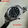 Hoogwaardige mode Iced Out Out Watchesmens Pols Luxury ronde Cut Lab Gr Ddgu JcoH