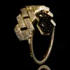 Anello di gioielli hip-hop di lusso Iced Out Bling Vvs Moissanite Diamond S925 Anelli cubani di Miami in argento