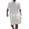 Fitnesskleidung Sommer 1 Set Stylish O-Neck T-Shirt Draw String Shorts Thin Athletic Wear Schnürung für Fitness