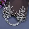 Headpieces A460 Luxury Wedding Hairbands Elegant Woman Headdresses Rhinestone pannband för kvinnor tiaras huvudstycke party huvudkläder