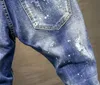 2023 new jeans men's luxury designer denim jeans ripped trousers motorcycle pants men's clothing wholesale