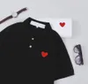 Fashion Heart Letters Embroidery Polos Summer Casual Polo Shirt Mens Women Designer T Shirts Short Sleeve Clothes Black White