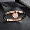 Bangle Fashion Double Heart Shaped Pendant Bracelet High Quality Stainless Steel Cuff Bracelets Bangles For Women