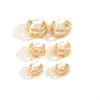 Dangle Earrings 3 Pairs Of Large Medium And Small Three-layer Ring-shaped Geometric Female 2023 Fashion Retro Jewelry Wholesale