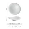 Bowls French Cuisine Special-shaped Soup Bowl Dessert Salad White Ceramic Irregular Dish Plate Restaurant El Tableware