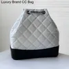 CC Sac à dos Style 2022Ss France Femmes Vintage Cordon Sac à dos Sacs en cuir de veau classique matelassé en argent vieilli chaîne bandoulière épaule designer handba