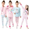 Pyjamas Enfants Vêtements Bébé Homewear Vêtements De Nuit Pour 2 3 4 5 6 7 8T Enfant Licorne Pyjamas Bébé Fille Pyjamas Enfants Noël Pyjama Ensembles 230222