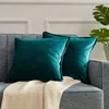 Poduszka Caniarica Velvet Cover Niebieskie poduszki do salonu dekoracyjna sofa 45x45cm nordycka wystrój domu