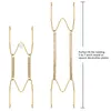 Storage Holders Racks Practical 16 Pieces 6 Inch Invisible Plate Hangers Wall Brass Wire with 18 Hooks for 5 t 230221