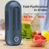 Other Kitchen Tools Portable Capsule Fruit Vegetable Cleaning Machine Wireless Charging Food Purifier Cleaner Device 230222