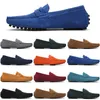 Herren Freizeitschuhe Herren Slip on Lazy Wildleder Schuh Große Größe 38-47 Weiß Klar