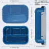 Boîtes à lunch 81 oz Bento Containers pour AdultKidToddler 4 compartiments micro-ondes lave-vaisselle congélateur 230222