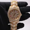 WRISTWATCH 2023NEW MARKA MARKA OD WYSOKIEJ WYSOKIEJ WYSOKIEJ LUXURY GOLD SIER ORYGINALNE MOJE MOJE HIP HOP MEN