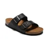 Tyska tofflor designer Birkinstocks Cork tofflor Herr- och kvinnors paljetter Beach Flat Fashion Sandals Arizona stora skor 6iof