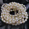 Bangle grossist 50 strängar riktiga pärlor armband rispärlor oändlig elastisk stil