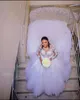 Party Dresses Pärled Bridal Cathedral Lace Appliced ​​Plus Size Dress Empire Ball Gown Wedding Robe de Mariage Wedding 2023 230222