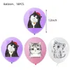 Posate usa e getta Cute Pet Cat Decorazioni per feste di compleanno per ragazze dei ragazzi Compresi gatti Face Banner Gattino Piatti di carta Forniture per tazze 230221