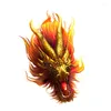 Stickers muraux Trois Ratels QC563 Golden Fire Dragon Beau Petit Art Exquis Pour La Décoration De La Maison