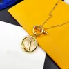 LW Baby Circle Necklace For Woman Designer Gold Plated 18k Luxury H￶gsta Counter Quality Classic Style Fade Alever Exquisite Gift 007