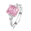 Кластерные кольца Pirmiana S925 Silver 3.0ct Radiant Cut