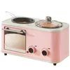 3 في 1 صانعي الإفطار متعدد الوظائف الخبز الخبز المحمص الكهربائي MINI OVEN MACHEN