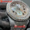 Moda de alta qualidade Iced Out WatchesMens Pulso Luxo Corte Redondo Lab Gr DDGU G8W8