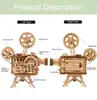 Blocchi Robotime Kit di costruzione di modello fai-da-te Meccanico 3D Puzzle in legno Proiettore cinematografico Tesoro Treno Giocattoli per bambini LGLKAM 230222