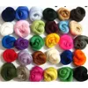 Fabric and Sewing mylb Wholesale 36pcslot Wool Fibre Yarn Roving For Needle Felting materials free 230221