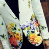 Herrdr￤kter blazers v￥ren retro nord￶stra blommor blazer kostym England manlig casual smal kappa plus storlek s￥ngare jacka kl￤der ytterkl￤der 230222