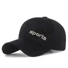 Alfabeto Bordado Sun Visor Outdoor Sports Sports Baseball Cap moda Design de pato Cap respirável e tamanho de suor nãoffy ajustável