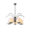 Silberdecke Kronleuchter für Wohnzimmer Dekor Schlafzimmer Küche Esslofthänge Lampe Nordic Glass Ball LED Leuchten Leuchten