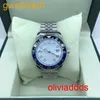 Högkvalitativ mode iced Watchesmens handled lyxiga runda klipp lab gris 8qus