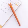 Plastic Ins Blue Pink Black Length 15.5cm Brown Cute Cartoon Deer Christmas Moose Gel Pen Pens Presents For Children