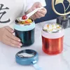 Dijksiesets Mini thermische lunchbox met lepel roestvrijstalen vaccum soep cup -container geïsoleerd draagbare student bento