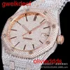 Hoogwaardige mode Iced Out Watchesmens Pols Round Cut Lab Gr Ddgu vs80888