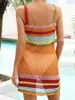 Maillots de bain pour femmes Sexy Femmes Maillot de bain Cover Up Voir à travers Crochet Bikini Cover-Ups Holiday Beach Tricot Dames Robe en maille