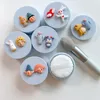 Storage Bottles 10pcs 5g Plastic Empty Cartoon Loose Powder Container Make-up Puff Box Case With