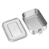 Dinnerware Sets Lunch Container Stainless Steel Bento Snack Storage Box For Kids Women Men